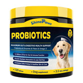 SHINEPAWS probiotics for dogs digestive health bites support balanced gut and stool quality