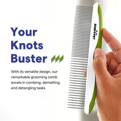 SHINY PET ergonomic non-slip handle ensures comfortable grooming sessions for pets