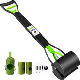 ShinyDew 32-inch pooper scooper long-handle for back-friendly cleanup.