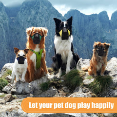 Shinylin dog muzzle lightweight nylon construction supports daily activities.