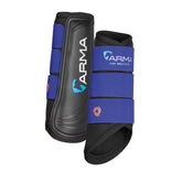 Shires ARMA Air Motion Brushing Boots Royal Small Pony left-side view emphasizing high-impact protection