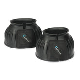 Shires Overreach Bell Boots closeup highlighting durable rubber construction for hoof protection.