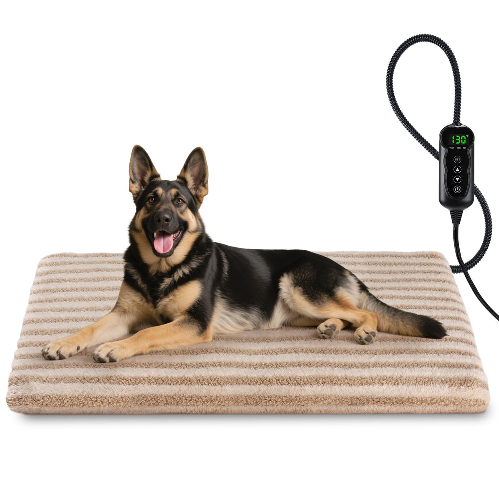 SHU UFANRO large pet heating pad top view demonstrates quick, even warmth for pets.