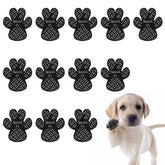 Shudyear paw protection anti-slip pads closeup showing breathable fabric grip for safe indoor footing
