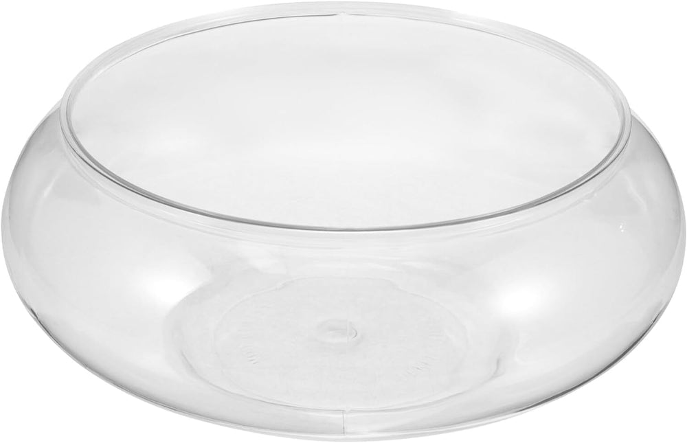 Shyliey clear fish bowl vase bubble bowl with shallow depth for elegant wedding centerpieces.