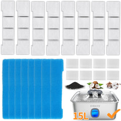 SIBAYS dog water fountain filter pack delivers clean hydration for pets.