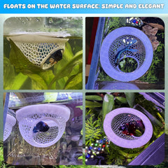 sicutoz Floating Betta Hide Shrimp Cave entrance shows 3 cm wide opening for easy access