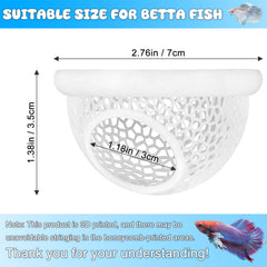 sicutoz Floating Betta Hide Shrimp Cave side view highlights safe resting spot in small tanks