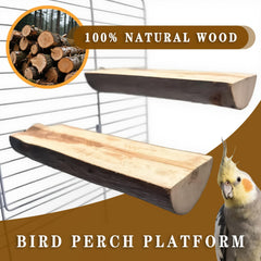 Sienle easy-install perch with wing nut demonstrates tool-free cage attachment
