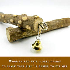 Sienle grapevine bird perch highlights natural material variety for stimulating play