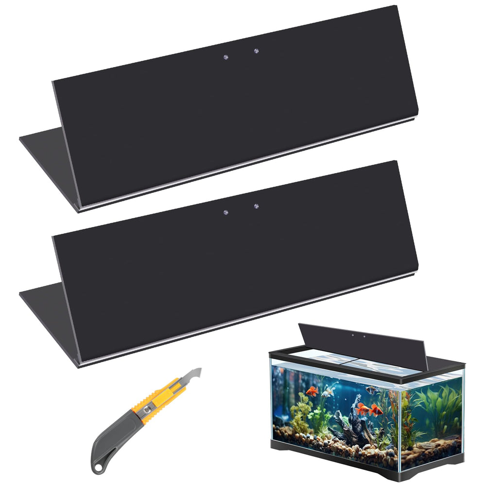 Sieral aquarium lids full canopy black for secure coverage on 75/90/110 gallon tanks.