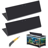 Sieral aquarium lids full canopy black for secure coverage on 75/90/110 gallon tanks.