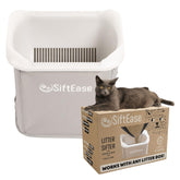 SiftEase cat litter sifter top view shows compact, quick-clean design