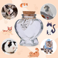 Signifyule pet fur keepsake inside glass spill-proof display