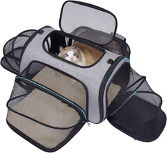 Siivton 4 Sides Expandable Carrier front view for stress-free air travel.