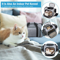Siivton pet carrier removable fleece pad for easy cleaning and comfort
