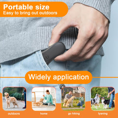 SilentPAL ultrasonic technology graphic shows dual-frequency waves for humane training