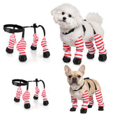 SilTriangle dog suspender boots back view shows secure suspender design for stability