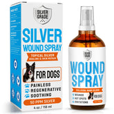 Silver Grade dog wound spray bottle ready for at-home skin care and first-aid