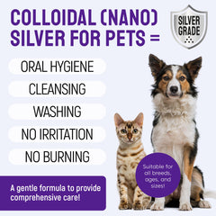 SILVER GRADE fresh breath spray for dogs and cats ideal for daily use.