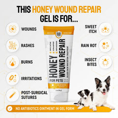 SILVER GRADE honey-colloidal-silver-gel closeup highlighting natural wound care benefits.