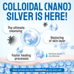 Silver Grade Wound Spray bottle shown with a cone-friendly, gentle application.