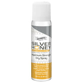 Silver Honey Rapid Wound Repair dry spray bottle for precise equine wound care.