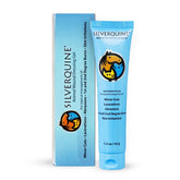 Silverquine dog wound care gel bottle closeup showing clear hydrogel for gentle wound care