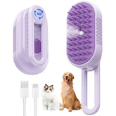 SILVLF Cat Steam Brush detangling close-up for smoother fur and easier grooming.