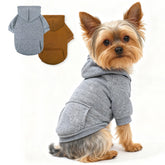 SIMCAPY XXS dog hoodie front view keeps tiny dogs warm and cozy