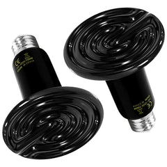 Simple Deluxe ceramic heat emitter 2-pack ready for terrarium heating.
