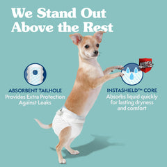Simple Solution diapers with leak-proof barriers and wings for secure, mess-free wear