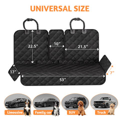 Simple Trending dog car seat cover anti-slip backing prevents shifting during bumpy rides.