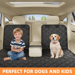 Simple Trending dog car seat cover waterproof layer keeps rear seats dry after spills.