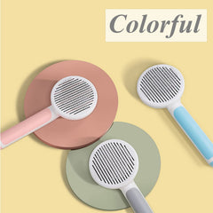 SimpleDot pink stainless-steel bristles for gentle detangling on dogs and cats