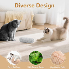 SINROBO cat toys soft plush orange — vibrant color for engaging solo playtime.