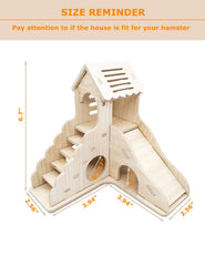 Sirvarni hamster-hideout-climbing-ladder image highlights a fun climb for active pets.