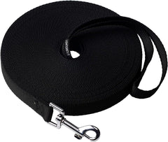 Siumouhoi dog recall leash 15ft black for backyard training sessions