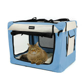 Sivlefoss collapsible travel crate open-view for easy storage and transport.
