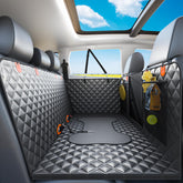 Sixheels dog back seat cover with hard-bottom for stability and large pets
