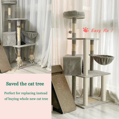 SIYIPURR natural sisal cat post closeup highlighting scratch resistance and durability