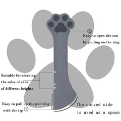 SJANE multi-function can opener grey helps open cans easily without nail strain.