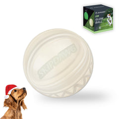 SKIPDAWG interactive squeaky ball side view shows durable TPR build for everyday fetch