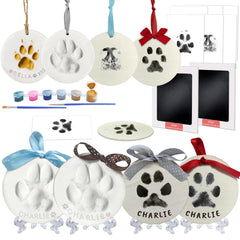 Skittypurr clay paw print kit setup shows clear imprint capture for lasting keepsakes