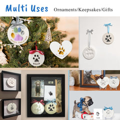 Skittypurr paw print ornament on display-ready form with decorative options.