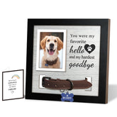 Skittypurr pet memorial frame collar-holder highlights collar display and memory preservation