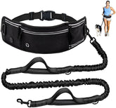 Skmeditec hands-free leash with waist belt enables hands-free dog walks