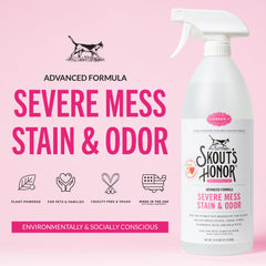 Skout's Honor Cat Severe Mess Stain Remover application foam ready for quick stain lift.