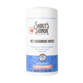 SKOUT'S HONOR: Paquete de toallitas para limpieza de perros y gatos, uso cómodo diario.
