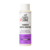Skout's Honor probiotic dog shampoo lavender bottle for gentle cleansing and hydrating coat.